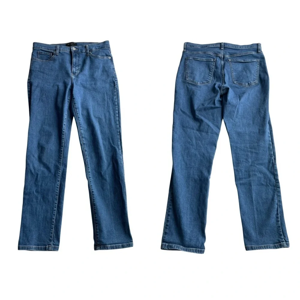 Banana Republic High Rise Slim Denim Jean Blue Size 10 Tall 30L stretch